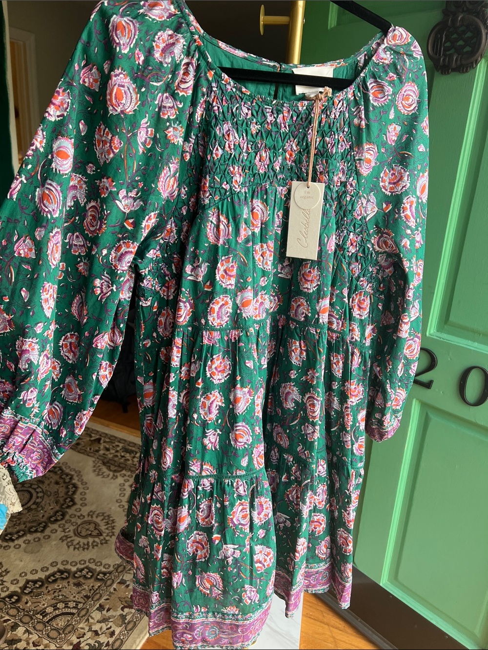 Cleobella Green Mini Dress NWT size XL